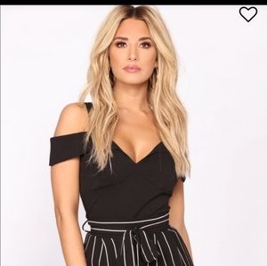NWT Fashion Nova Done Better off Shoulder Top